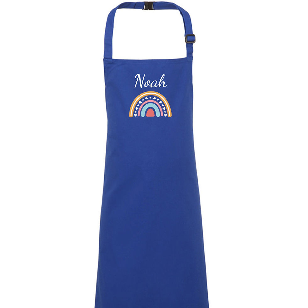 Thumbnail: Personalised Kids Rainbow Apron - 9 Colour Options