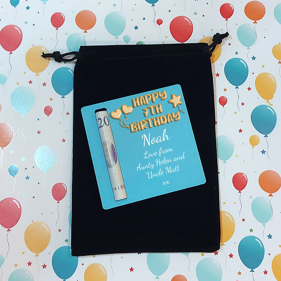 Thumbnail: Personalised 7th Birthday Note Holder