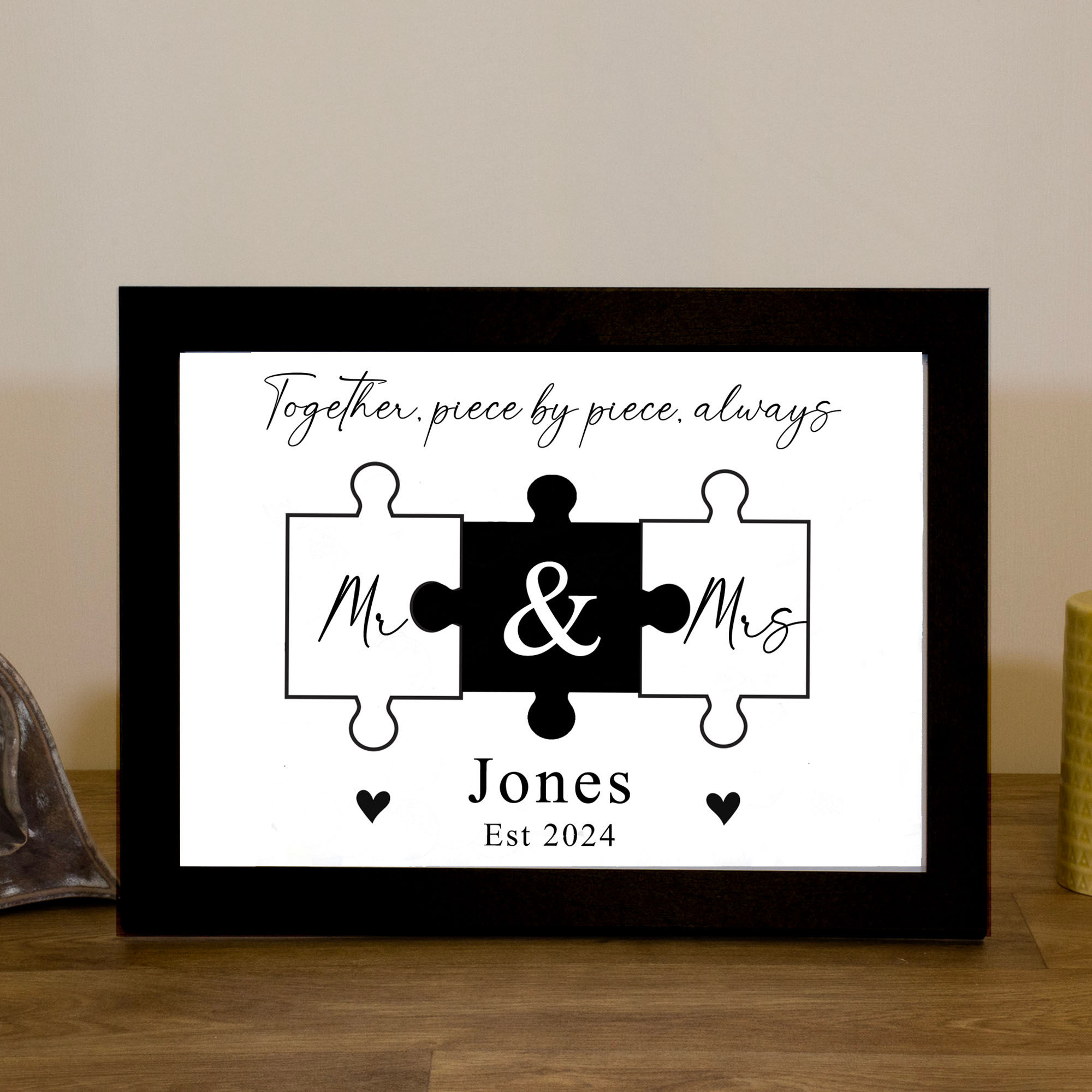 Personalised A4 Jigsaw Frame and Print