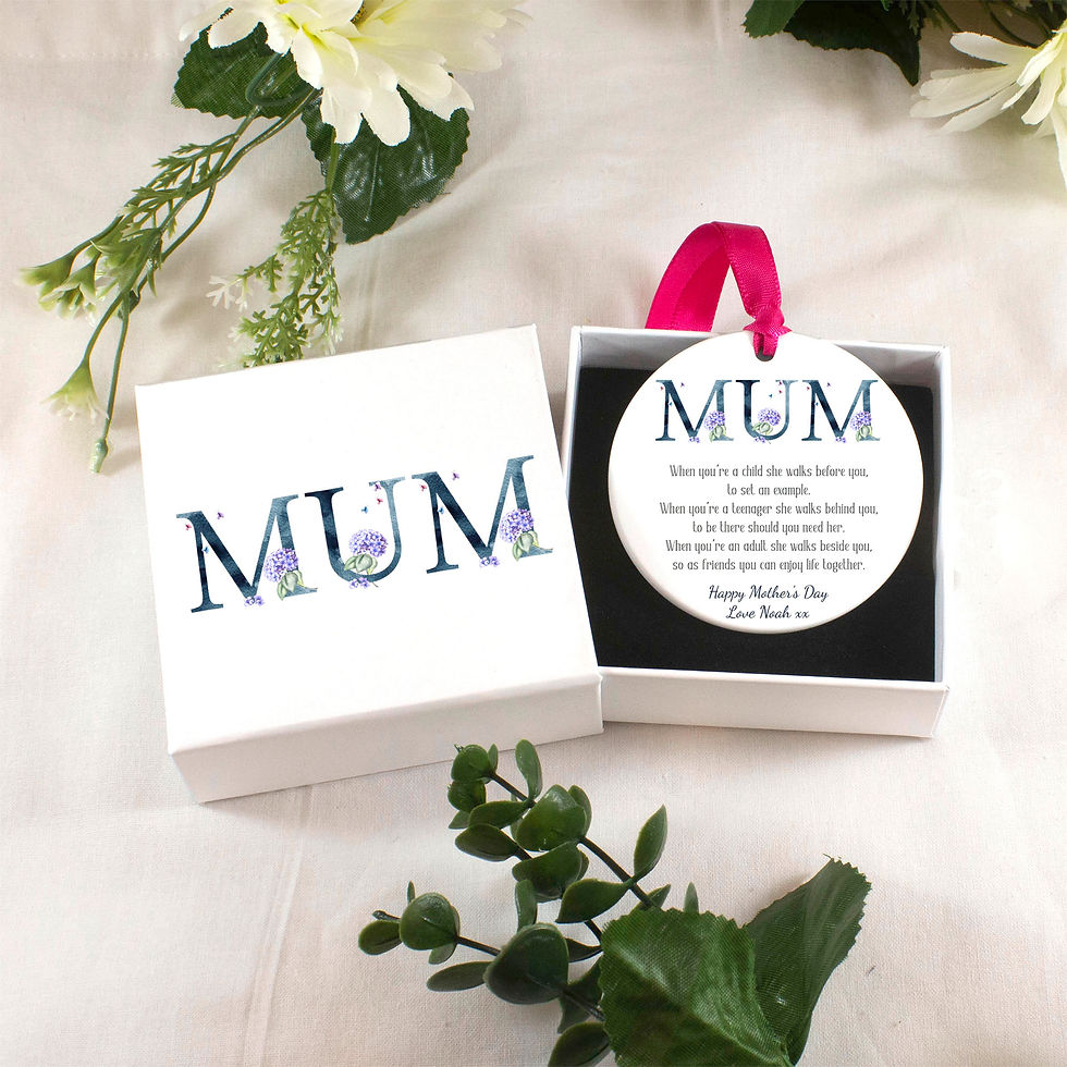 Personalised Mum Ceramic Decoration