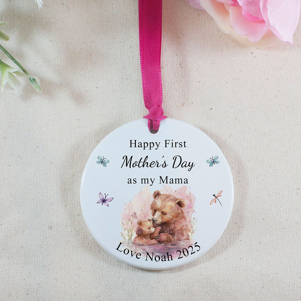 Thumbnail: Personalised Mama's First Mother's Day Ceramic Decoration
