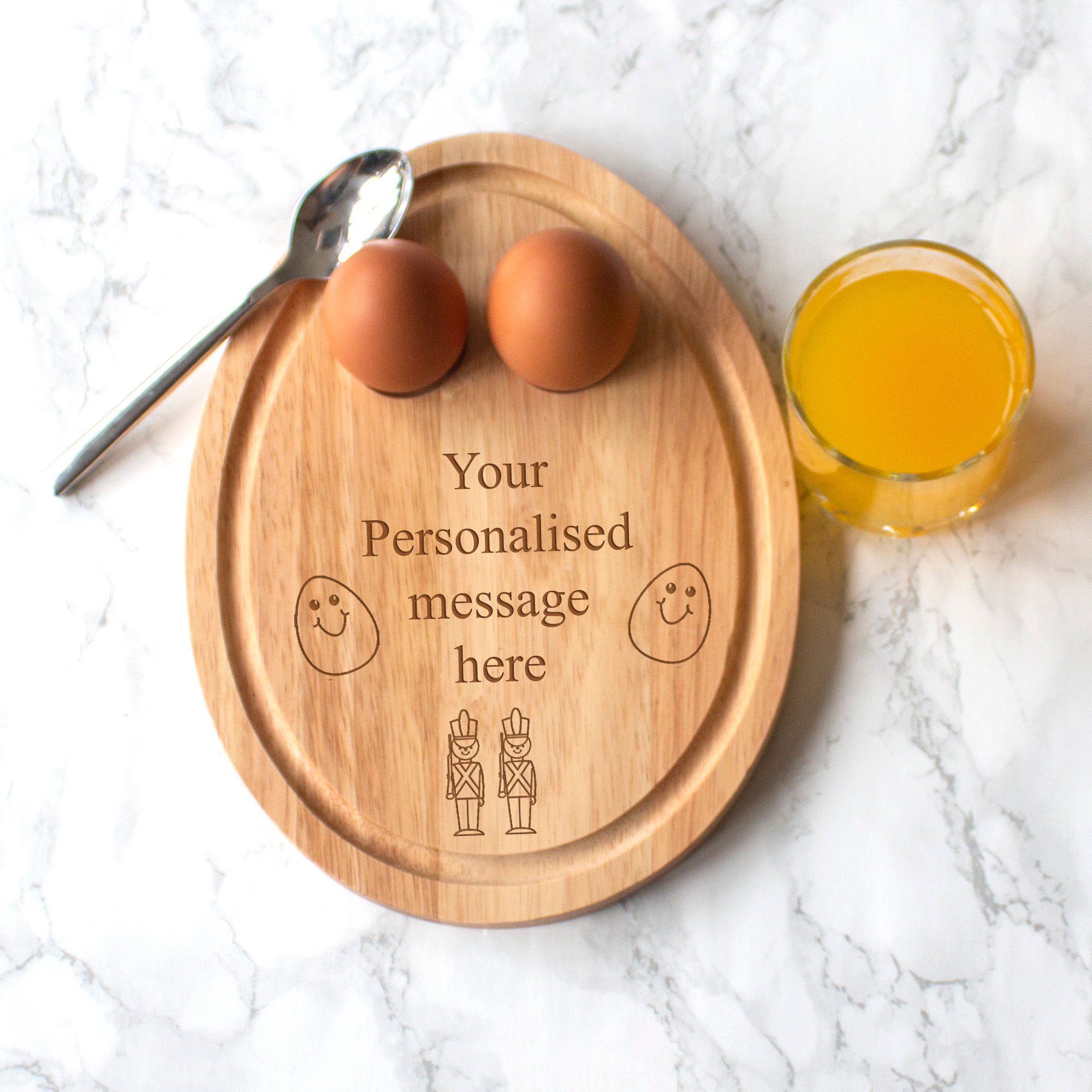 Personalised Egg Shape Breakfast Board - Dippy Egg Board