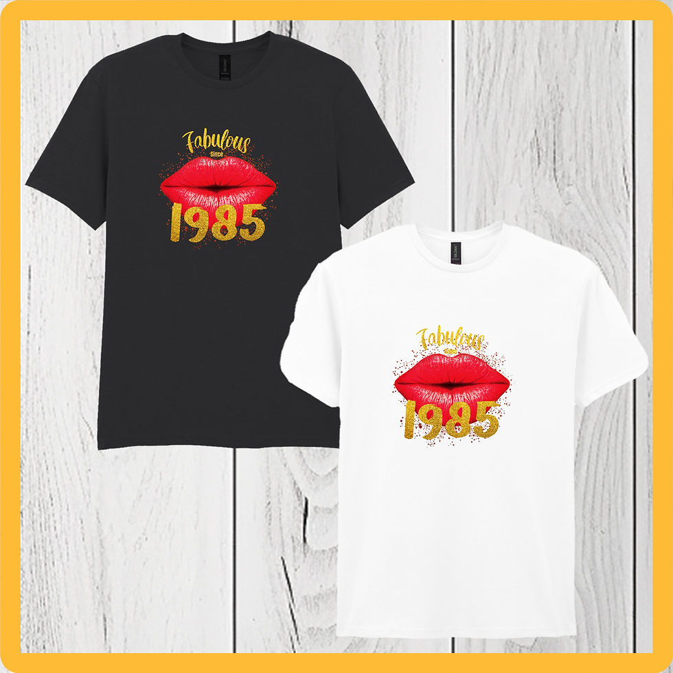Fabulous Since 1985 T Shirt, 40th Birthday Unisex, Mens, Ladies