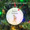 Thumbnail: Personalised Baby First Christmas Dancing Reindeer Tree Ornament