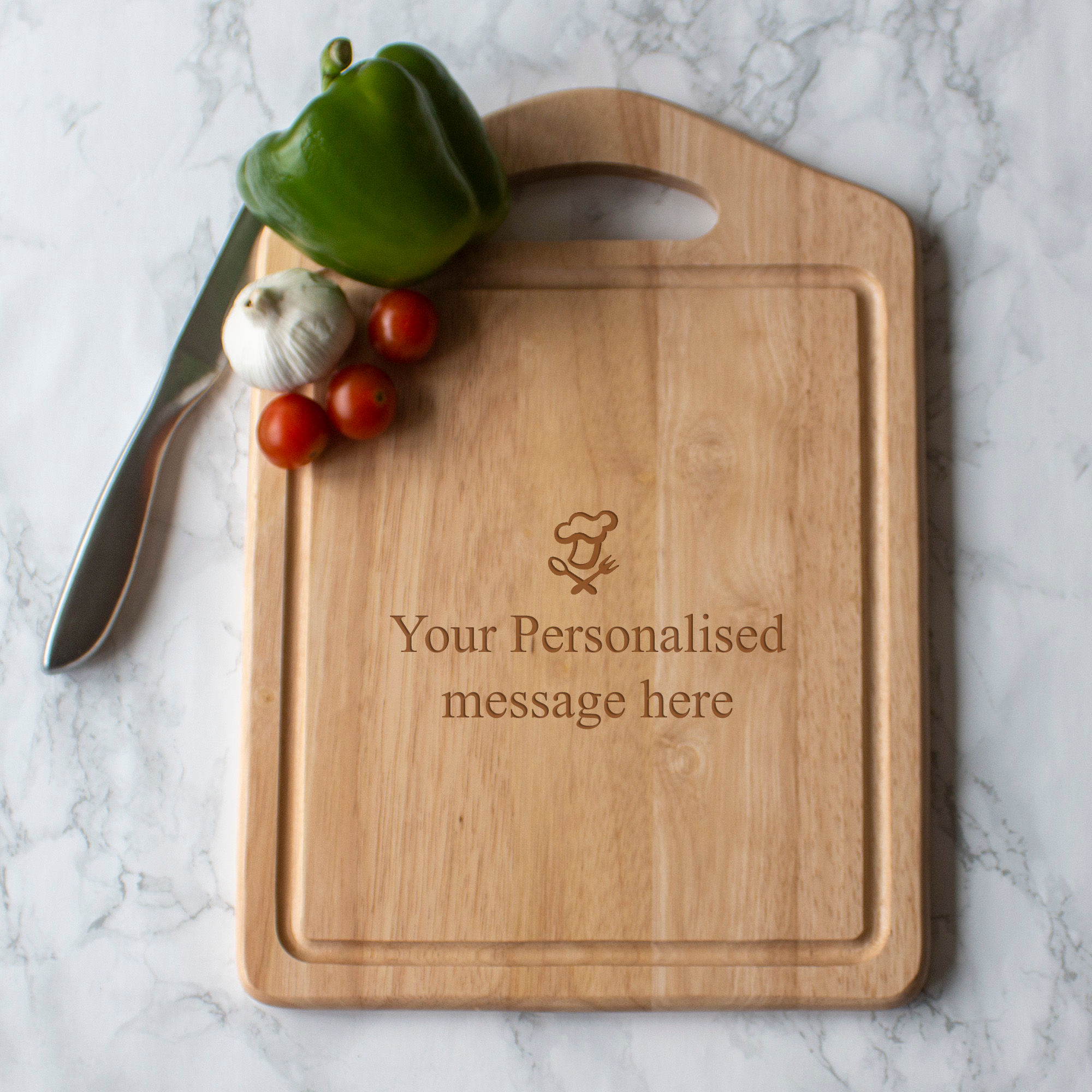 Personalised Large Rectangle Chopping Board - Portrait