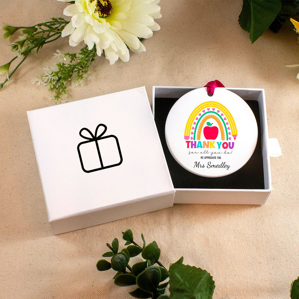 Thumbnail: Personalised We Appreciate You Ceramic Decoration