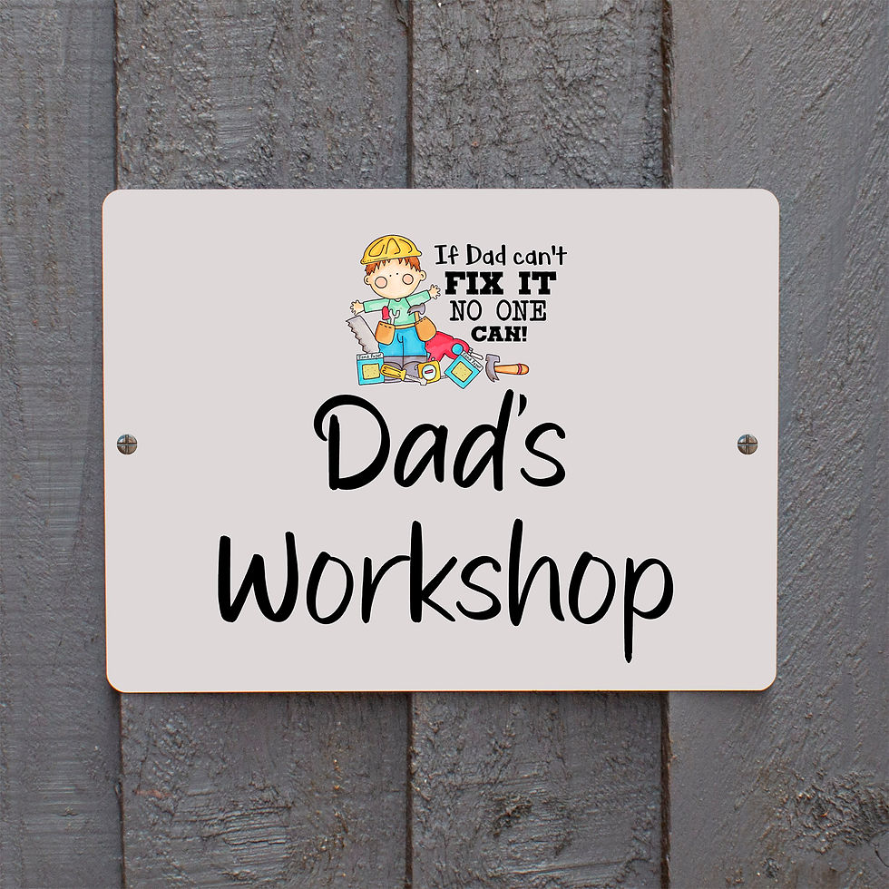 Personalised If Dad Can't Fix It Workshop/Shed A5 Sign