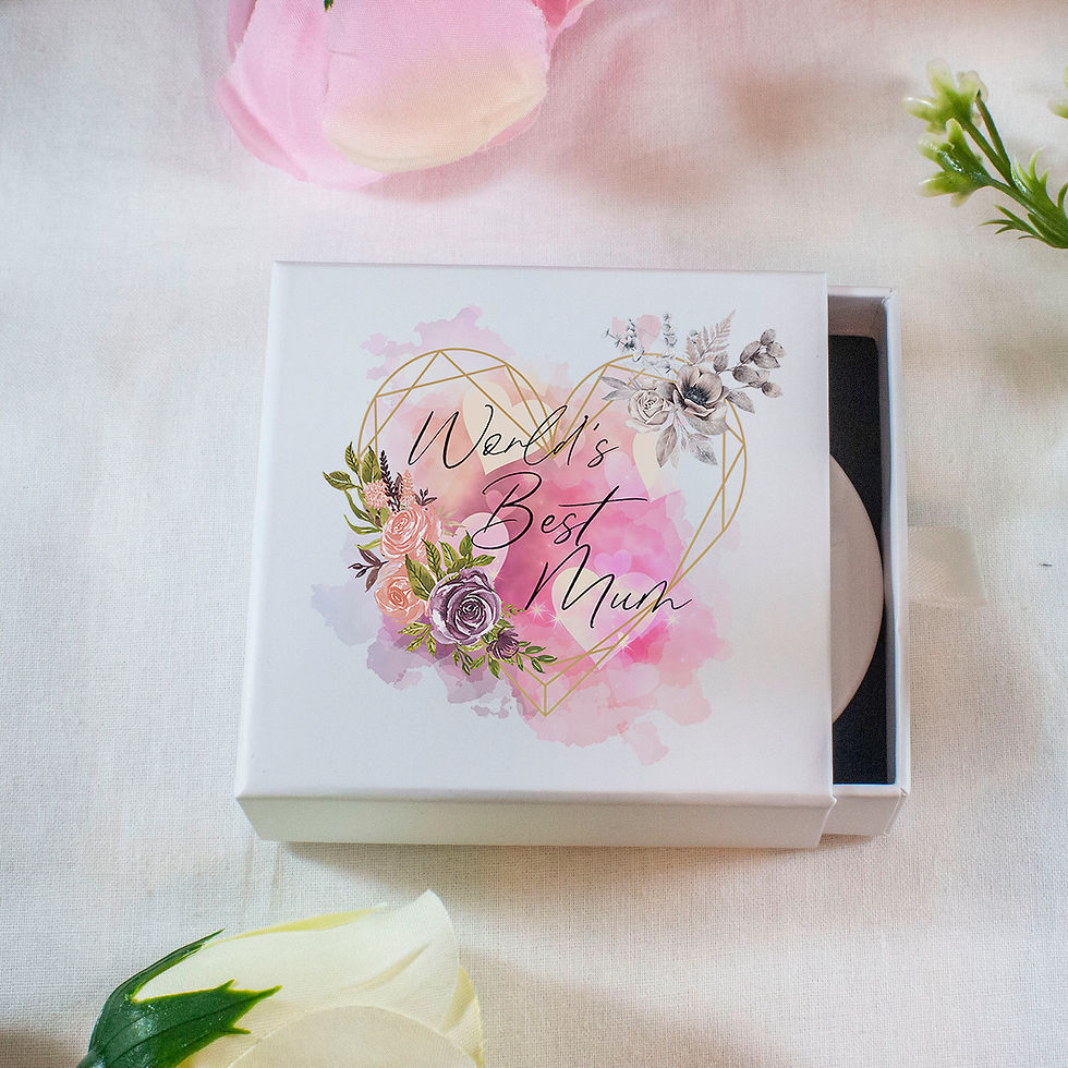 Thumbnail: Personalised World's Best Mum Flower Ceramic Decoration