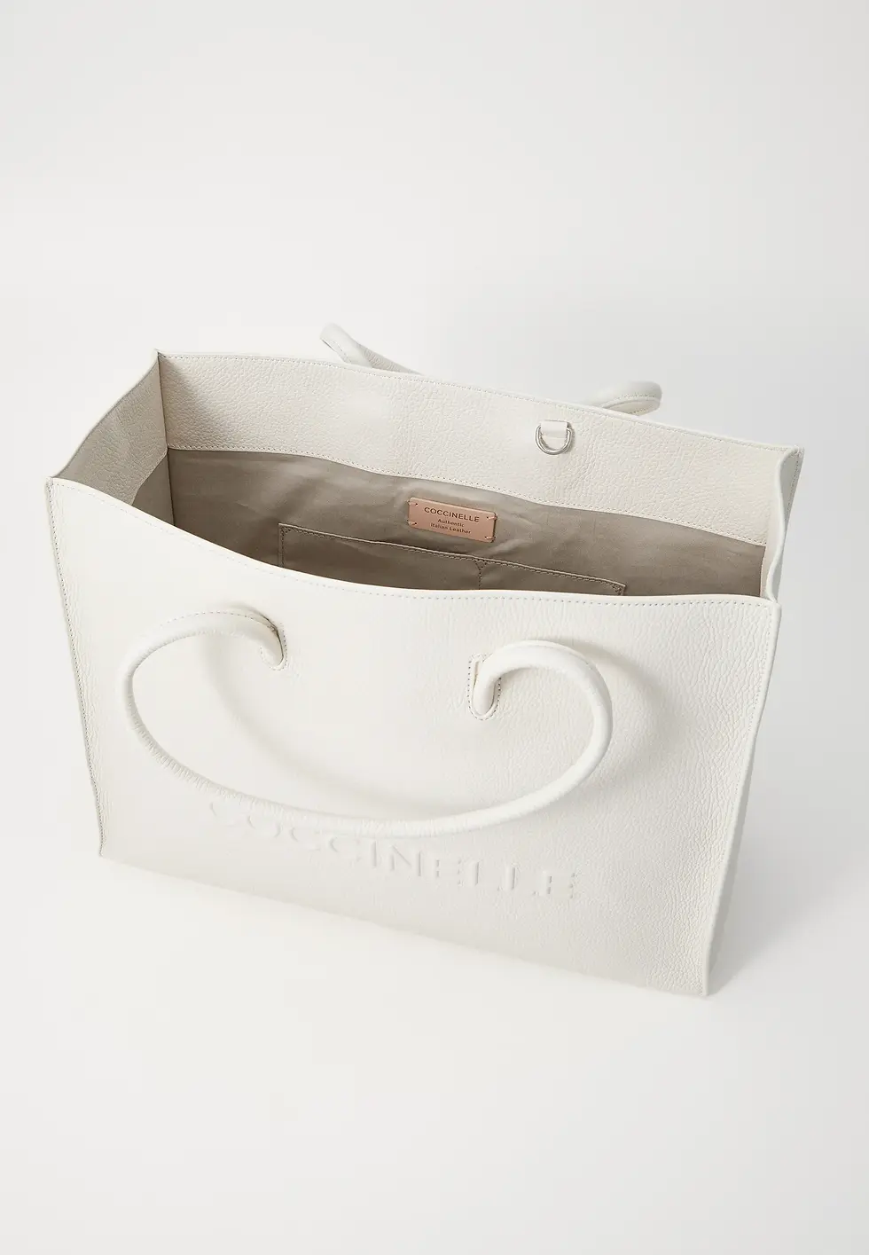 Miniatura: COCCINELLE torebka Shopper ze skóry naturalnej biały