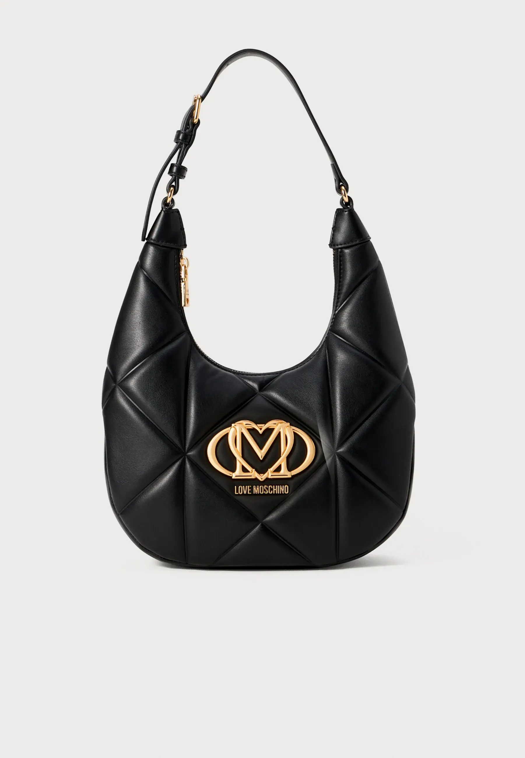 LOVE MOSCHINO torebka damska hobo czarna mała skóra ekologiczna