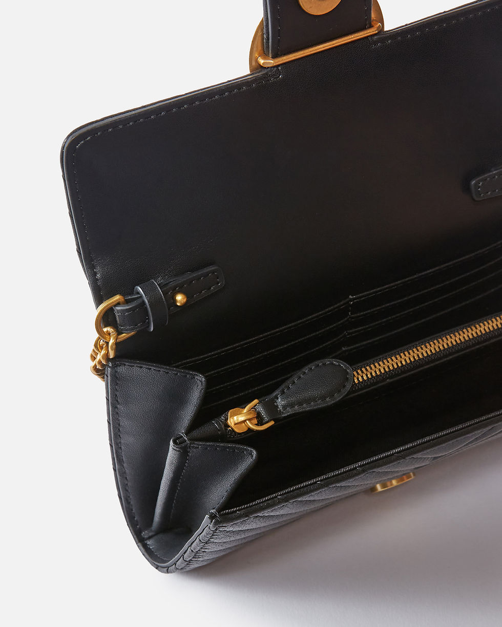 Miniatura: Pinko torebka portfel damski Love One Wallet czarny pikowany