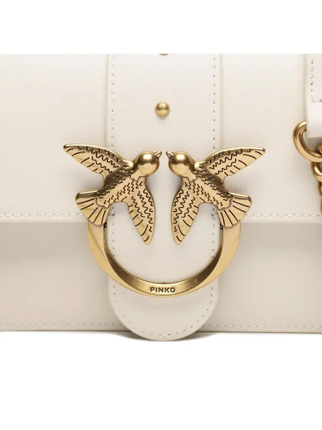 Miniatura: Pinko torebka damska LOVE ONE MINI beżowa skóra naturalna