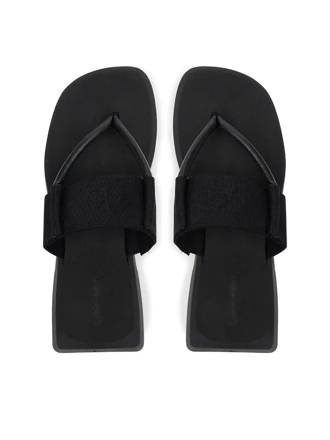 Thumbnail: Calvin Klein Jeans japonki damskie Sq Low Wedge czarne