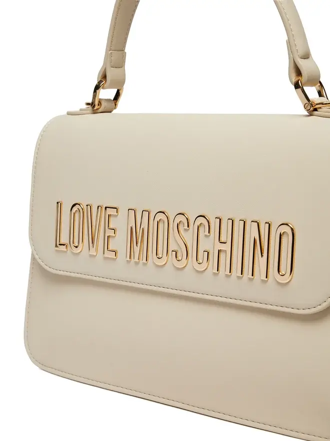 Miniatura: LOVE MOSCHINO torebka damska ecru mała elegancka duże logo