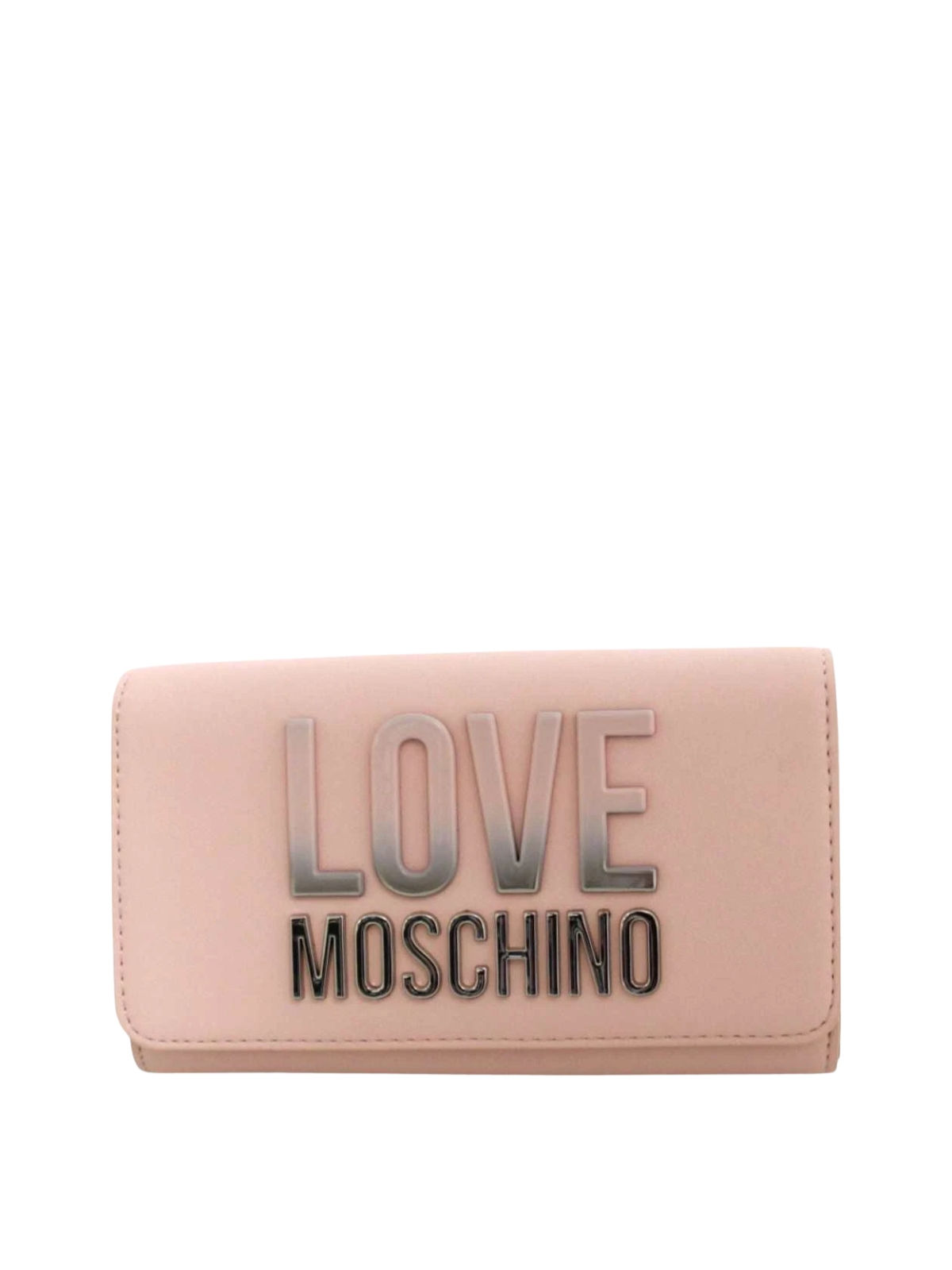 Love Moschino portfel damski klasyczny różowy duży skóra ekologiczna