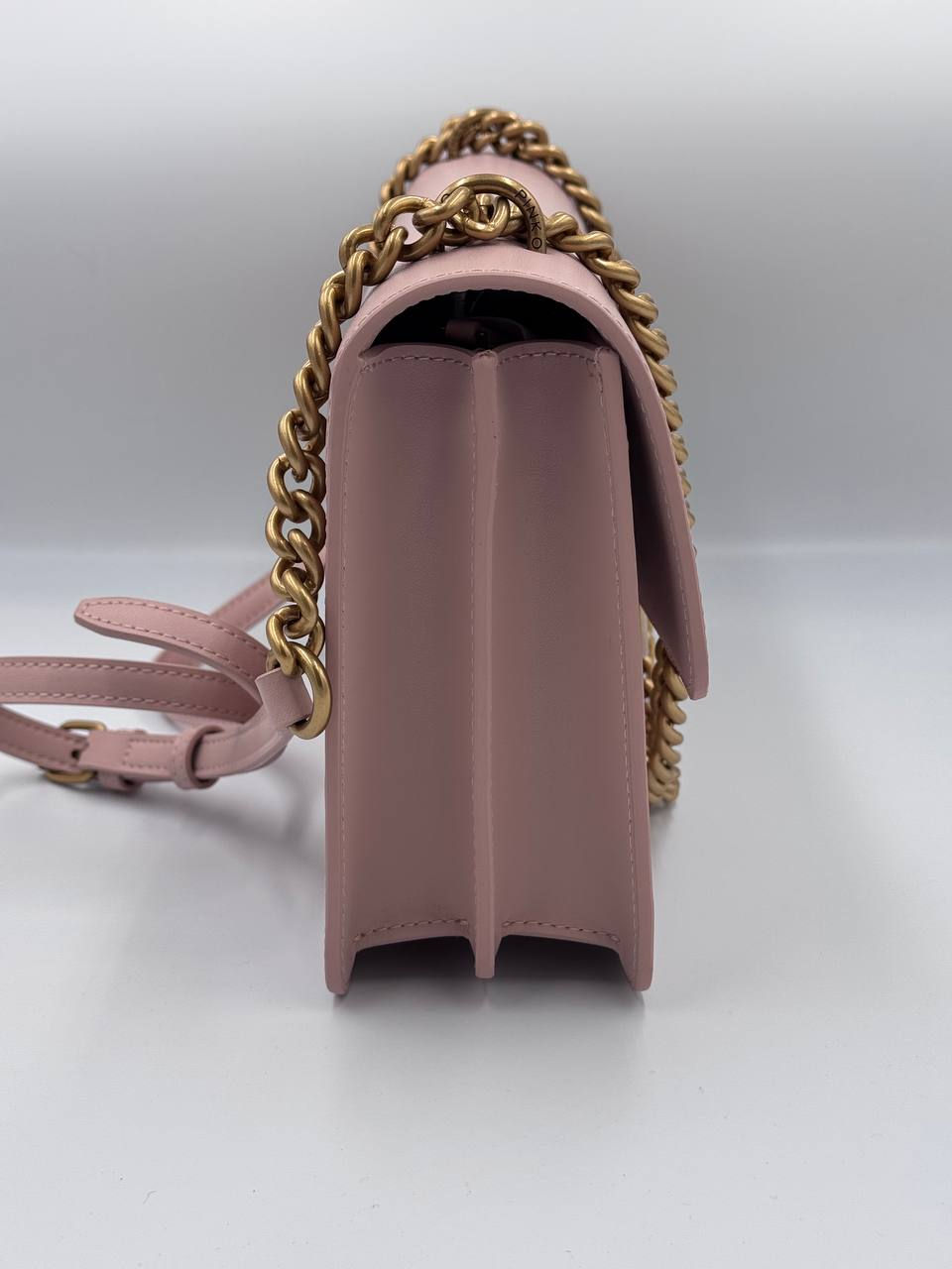 Miniatura: Pinko torebka damska Classik różowa mała skóra naturalna