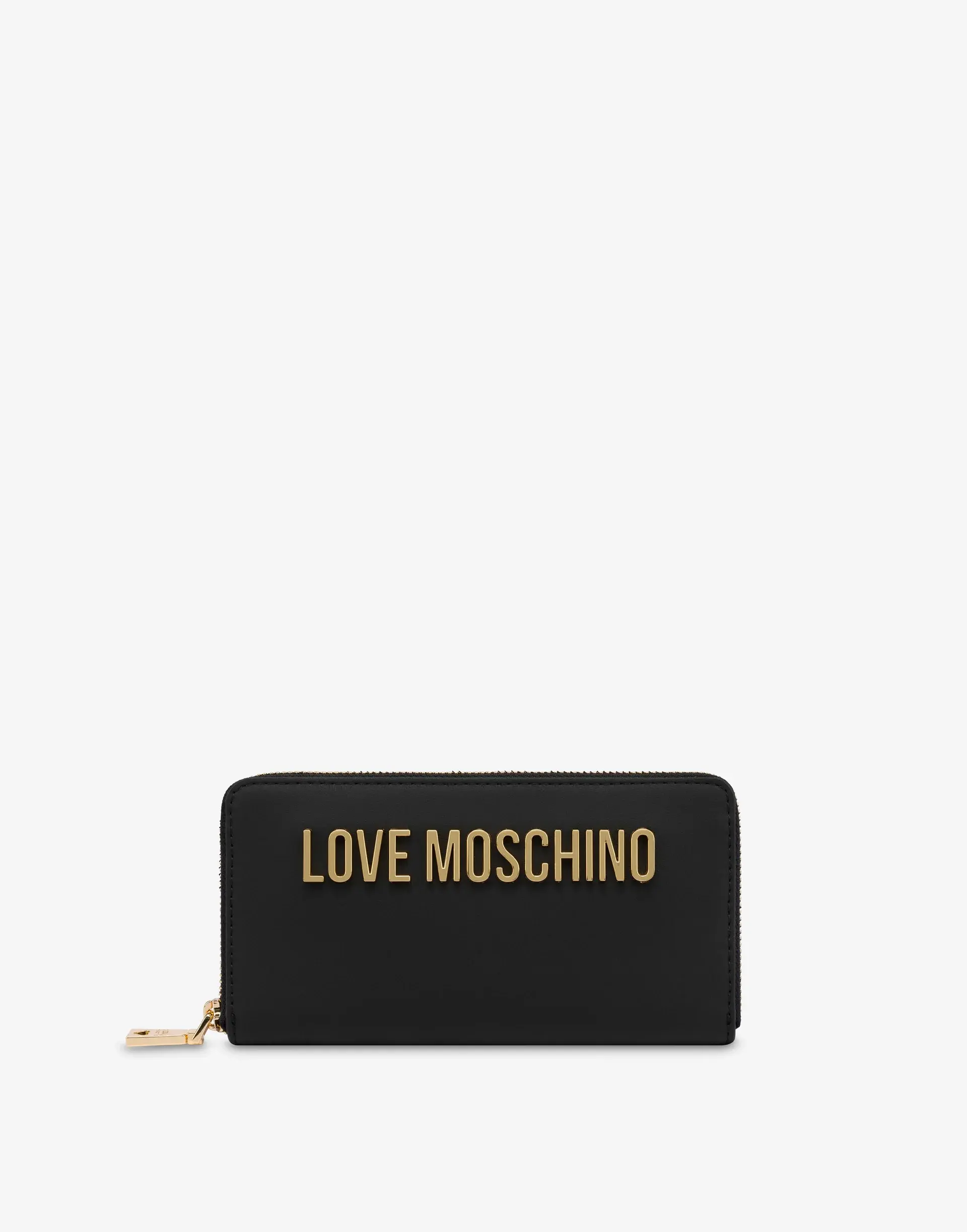 Love Moschino portfel damski klasyczny czarny duży skóra ekologiczna