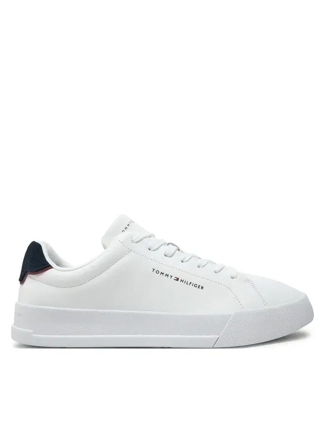 Thumbnail: Tommy Hilfiger buty Th Court Lth Detail Ess białe