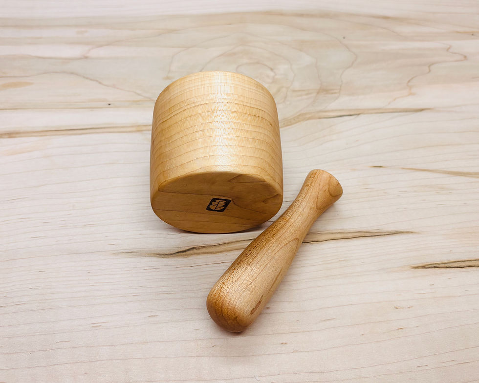 Miniature : Mortier et Pilon en Érable