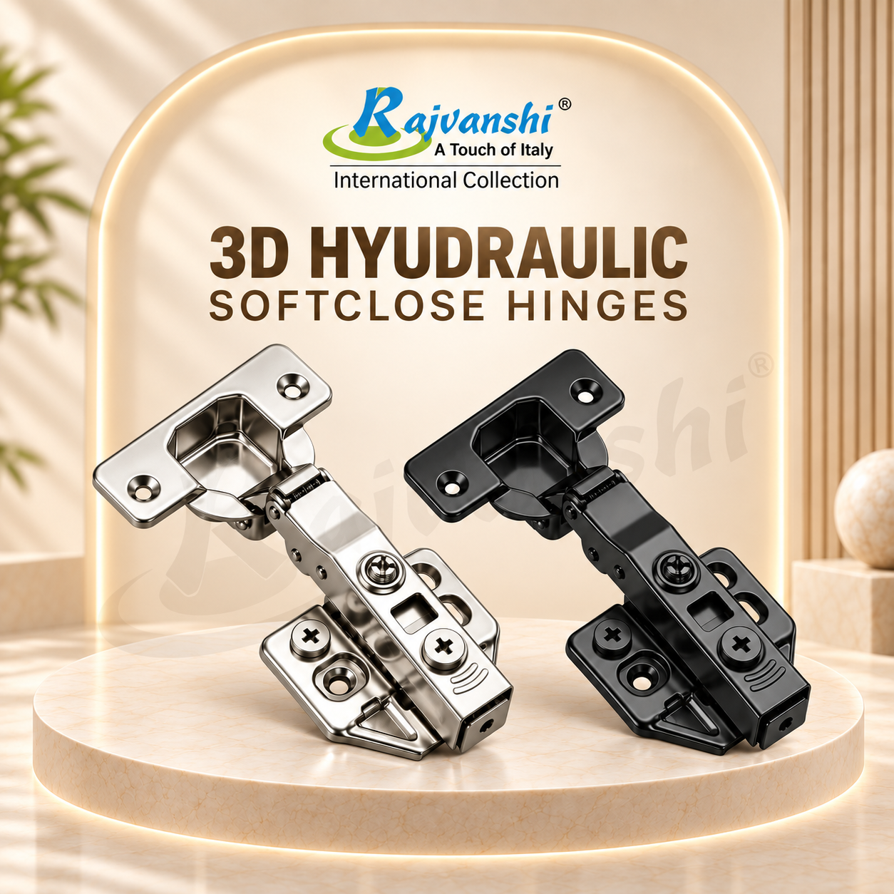 RAJ-019 3D SOFT CLOSE HYDRAULIC HINGES