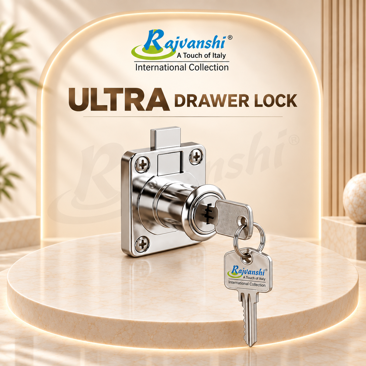 RAJ-029 ULTRA DRAWER  LOCK (138 - 22 ) & ( 138 - 32 )