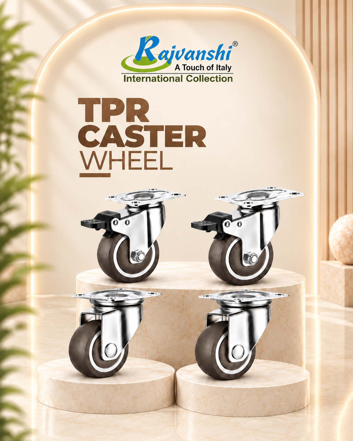 RAJ-117 TPR CASTER WHEEL