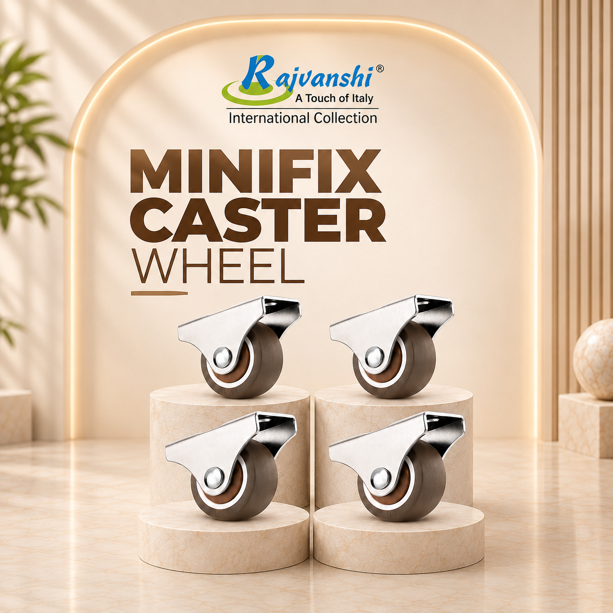 RAJ-117 MINIFIX CASTER WHEEL