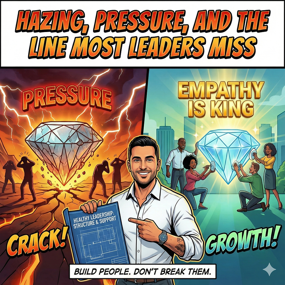 Pressure doesnt make diamonds... it breaks people if there is no empathy.