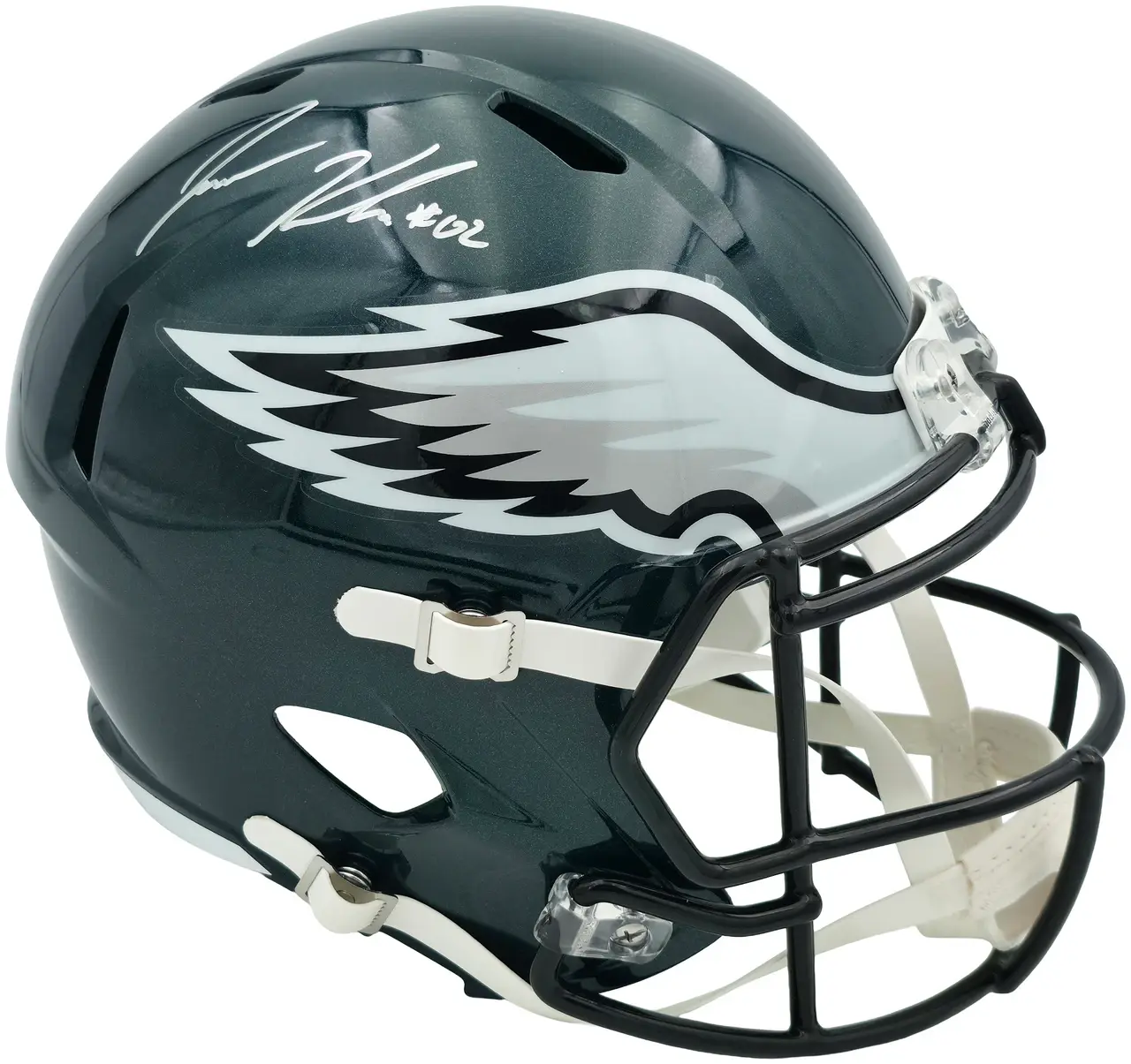 Jason Kelce Signed Philadelphia Eagles Green Speed Replica Helmet