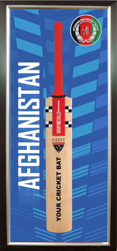Afghanistan Cricket Team Full size Cricket Bat Display Case