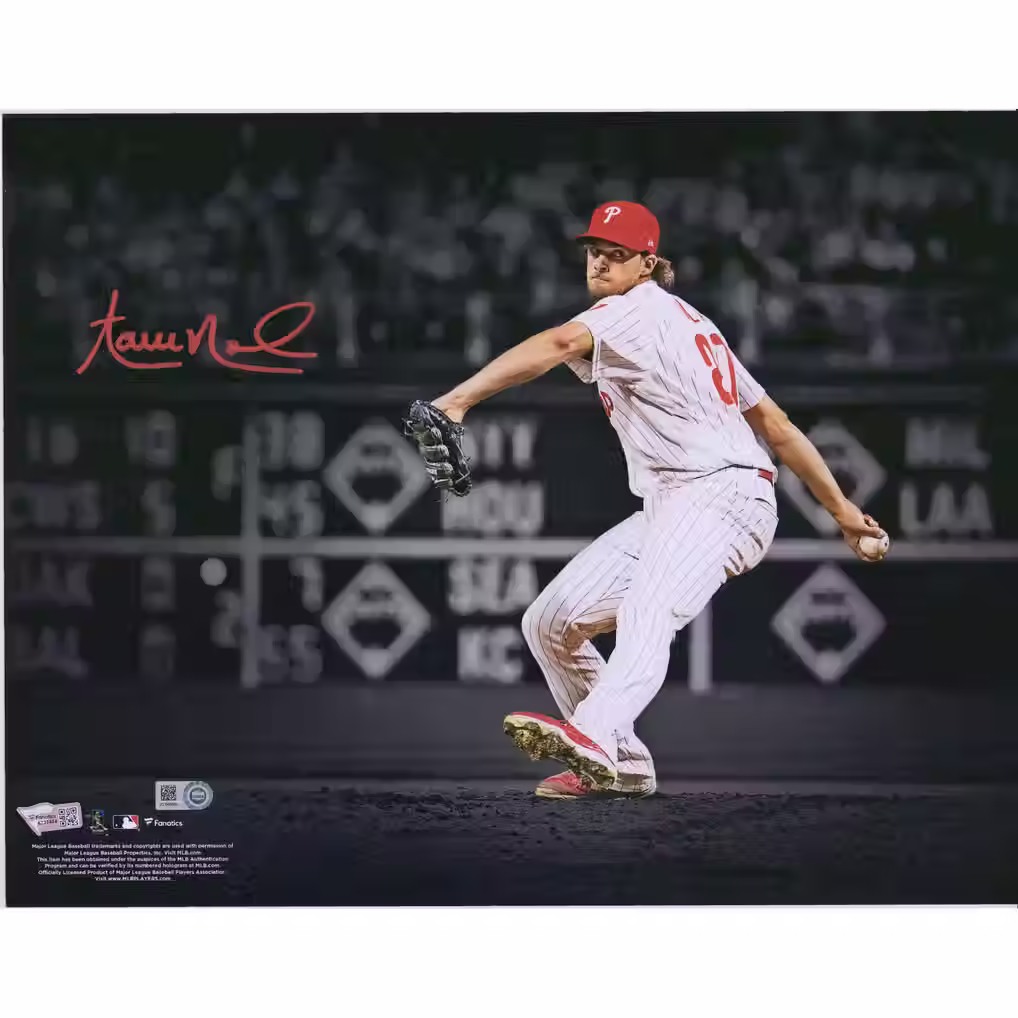 Aaron Nola Signed Philadelphia Phillies 11" x 14" Spotlight Photograph