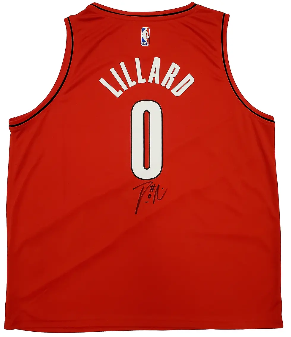 Damian Lillard Signed Portland Trail Blazers Black Fanatics Jersey
