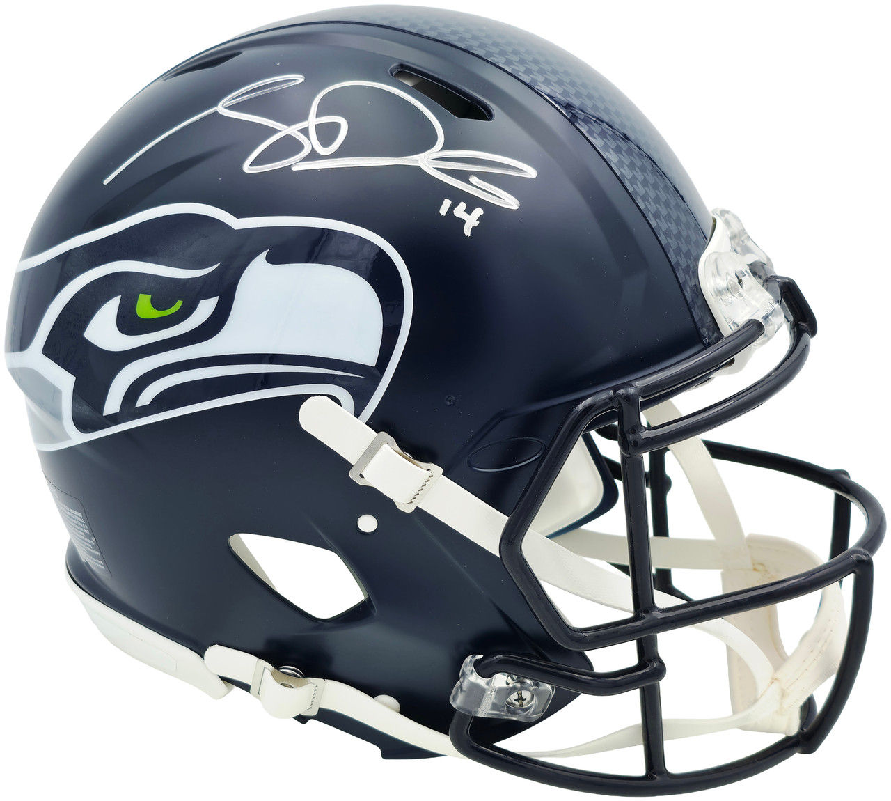 Sam Darnold Signed Seattle Seahawks Blue Speed Authentic Helmet