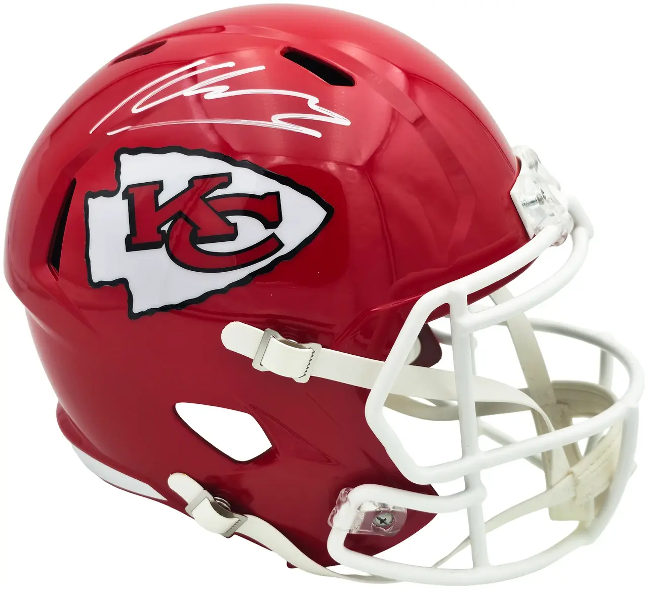 Kenneth Walker III Signed Kansas City Chiefs Red Speed Replica Helmet