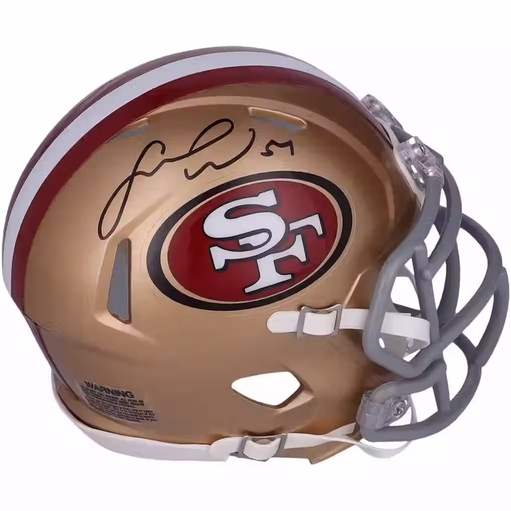 Fred Warner Signed San Francisco 49ers Riddell Speed Mini Helmet