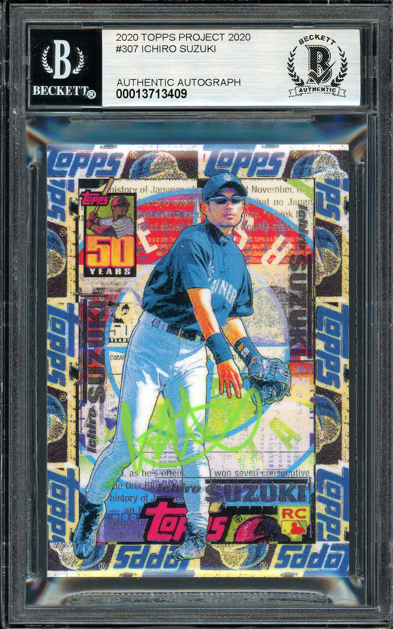 Ichiro Suzuki Signed Seattle Mariners Topps Project 2020 Tyson Beck Card #307