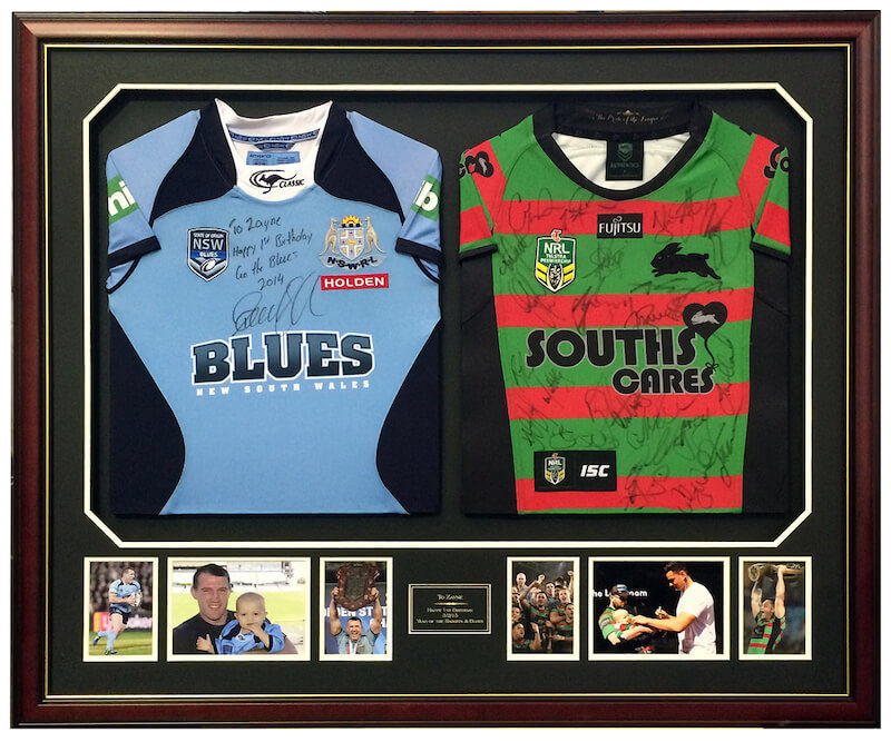 Thumbnail: Custom Designed - Double Jersey / Shirt Or Guernsey Custom Framing