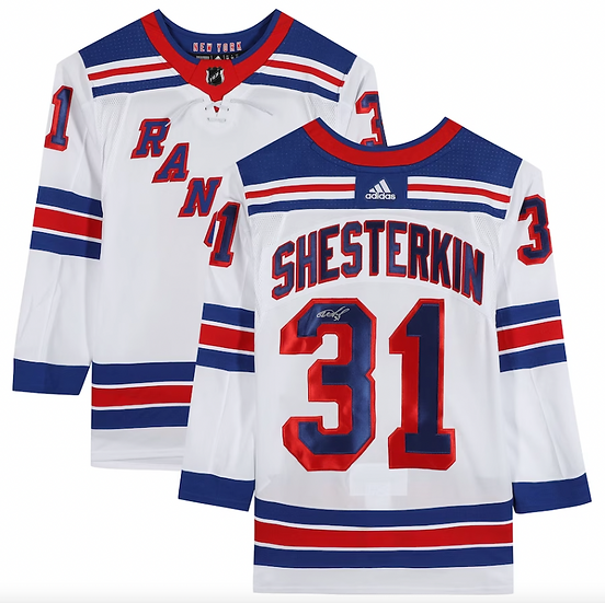 Igor Shesterkin New York Rangers Signed White Adidas Authentic Jersey
