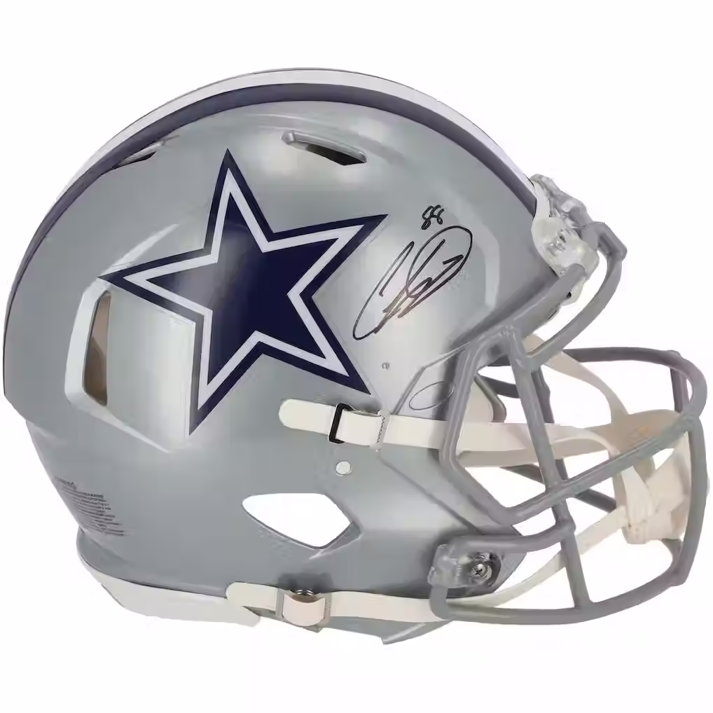 CeeDee Lamb Signed Dallas Cowboys Riddell Speed Authentic Helmet