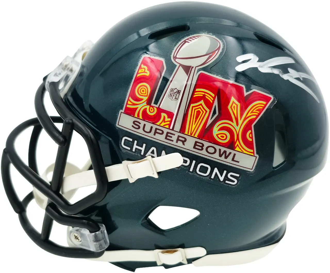 Jalen Carter Signed Philadelphia Eagles Super Bowl LIX Champions Mini Helmet