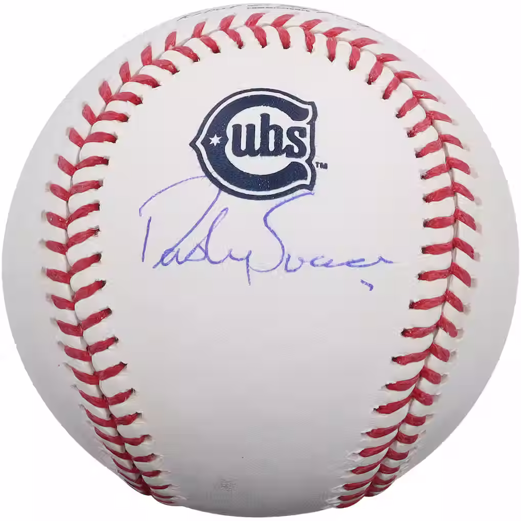 Dansby Swanson Signed Chicago Cubs Logo Baseball