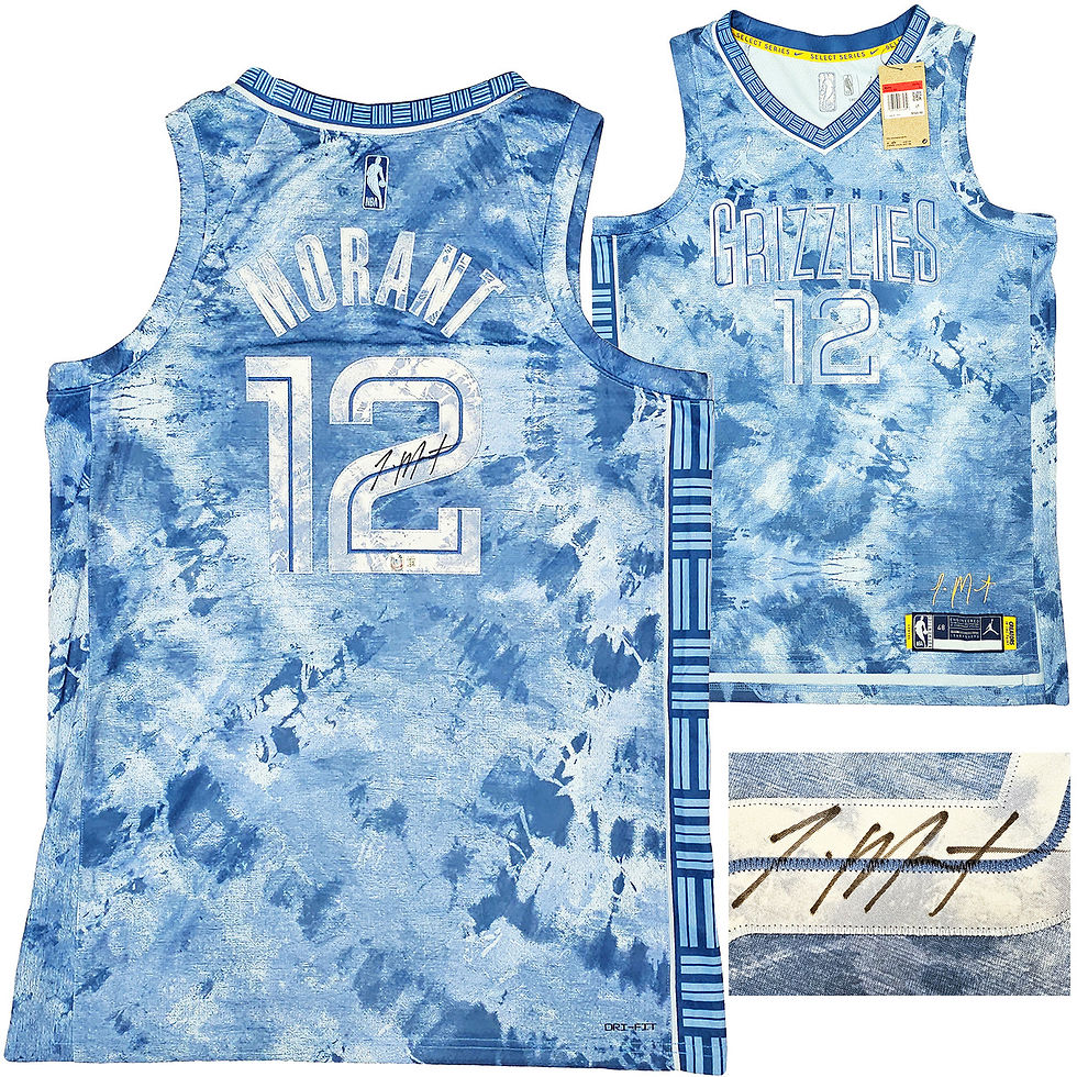 Ja Morant Signed Memphis Grizzlies Jordan Creators In The Paint Select Jersey