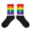 Thumbnail: Women's LGBTQ+ Flag LOVE Rainbow Socks - 6 Colours