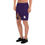 Thumbnail: LGBTQ+ Gay Men's Workout Sports Shorts - Rainbow Peaks - Deep Purple