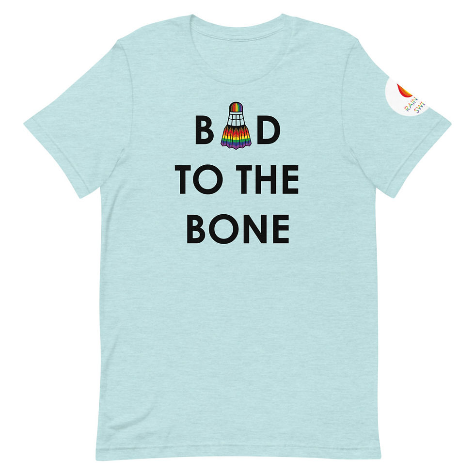 Thumbnail: LGBTQ+ Men's Badminton T-shirt - Bad to the Bone