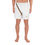 Thumbnail: LGBTQ+ Gay Men's Fitness Sports Shorts - Diagonal Stripe - White