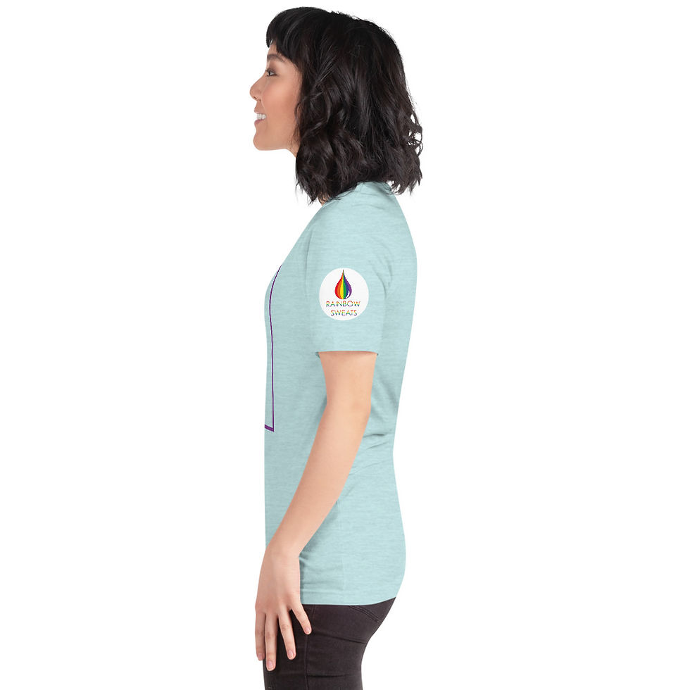 Thumbnail: Women's Rainbow Gym T-Shirt - Lats Glutes Biceps Triceps Quads LGBTQ+ 
