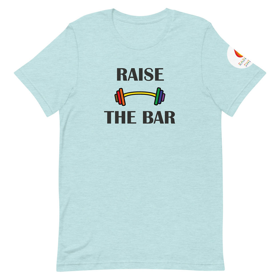 Thumbnail: Raise the bar LGBTQ+ Rainbow Fitness Gym Workout Top