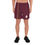 Thumbnail: LGBTQ+ Gay Men's Fitness Shorts - Vertical Rainbow Stripe - Maroon Red