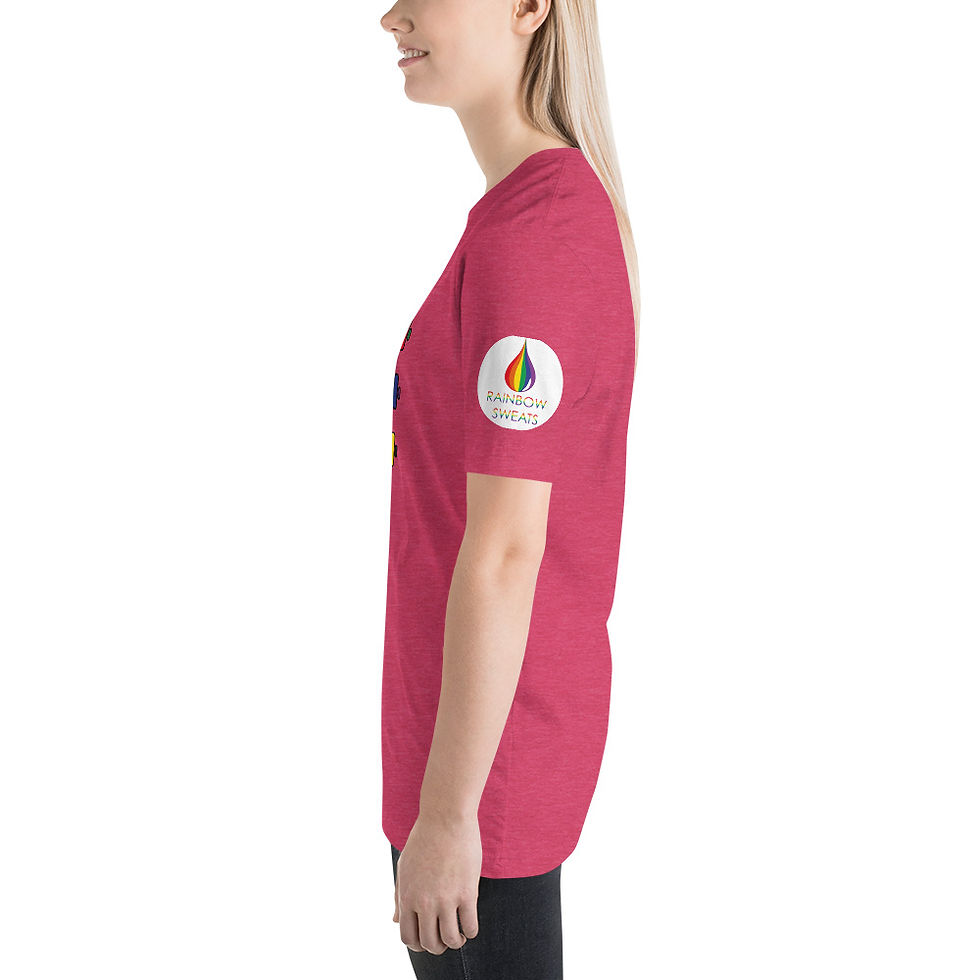Thumbnail: LGBTQ+ ALLY - Women's Rainbow Exericse Top - 8 Dumbbells